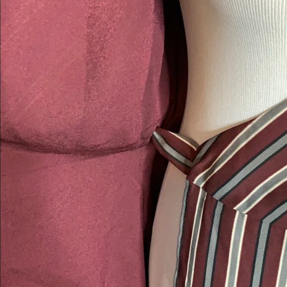 Chelsea28 Striped Long Sleeve Wrap Midi Dress NWOT Size Small - Picture 9 of 10